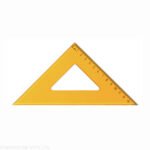 Ark 45 & 90deg 26cm Set Square Clear