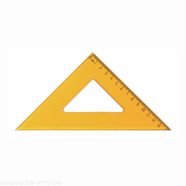 Ark 45 & 90deg 26cm Set Square Clear